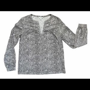 Lucky Brand Women's Long Sleeve Cheetah Print XS